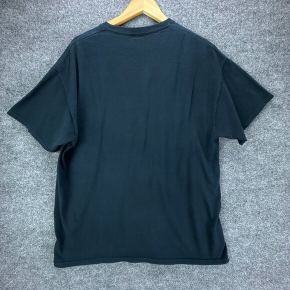 Dragon Skull T Shirt Mens Extra Large Black Red Grunge Punk Goth AOP Gildan - Picture 5 of 11